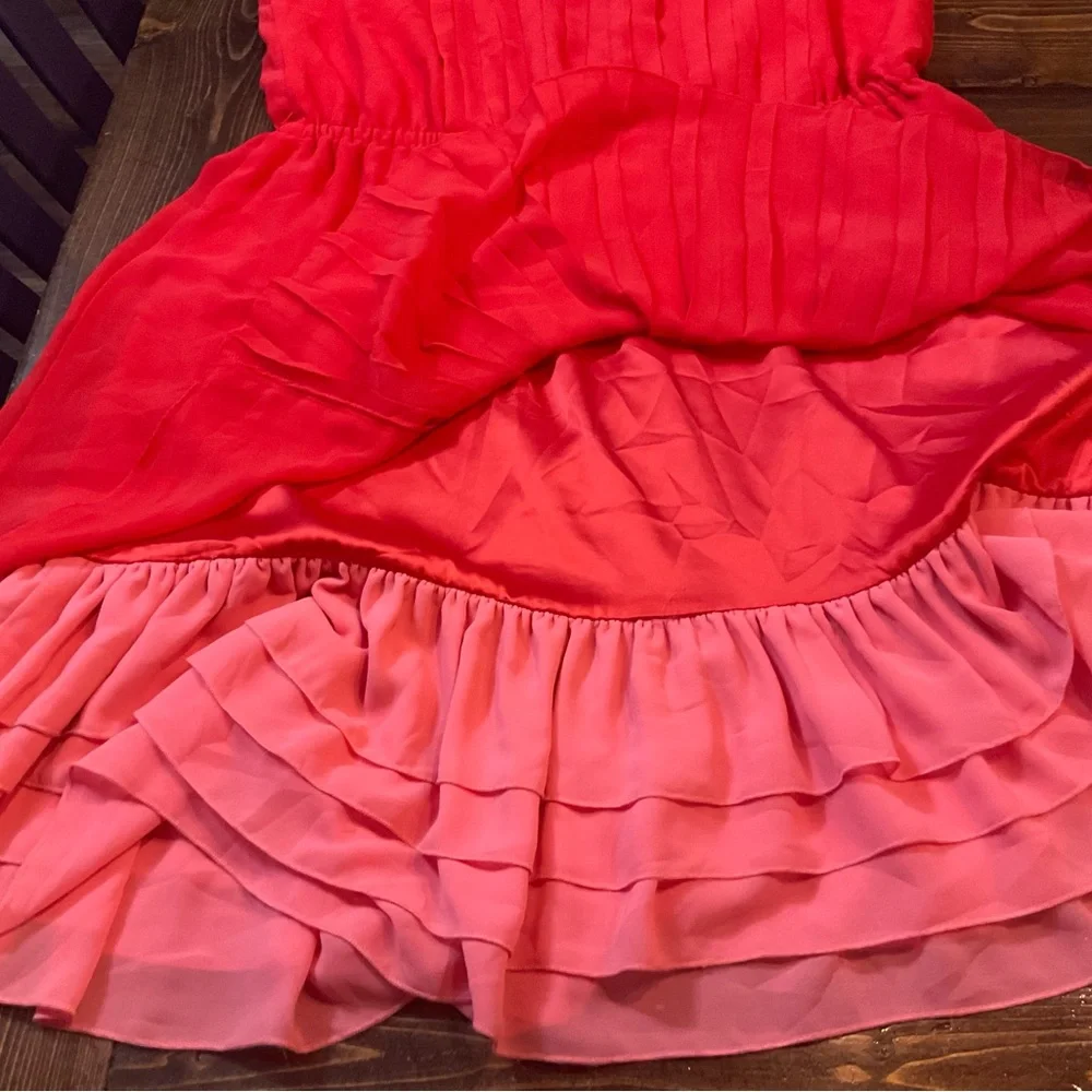 Jessica Simpson Red and Pink Sleeveless Dress - Picture 12 of 12